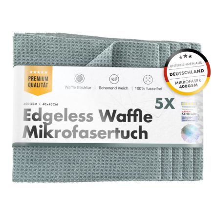 Chemicalworkz Üvegtisztító Kendő 40x40cm 5db Edgeless Waffle Towel 400GSM