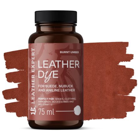 Leather Expert Bőrfesték - Velur. Nubuk, Analin 75ml Burnt Umber